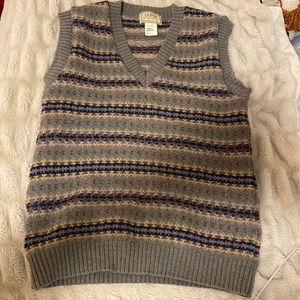 True vintage L.L. Bean sweater vest.
